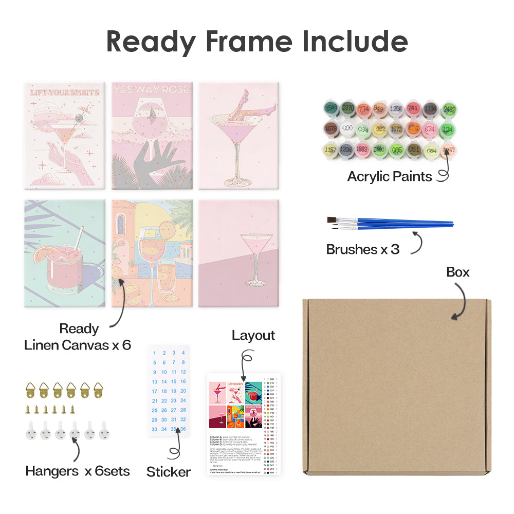 Sinnliches Leuchten – Malen nach Zahlen