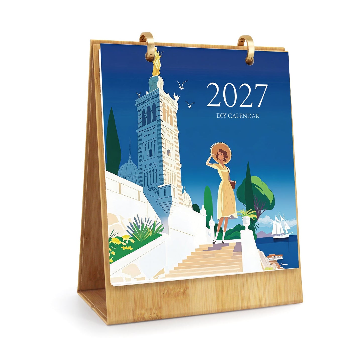 Weltreise-Edition – 2027 Malen nach Zahlen Tischkalender