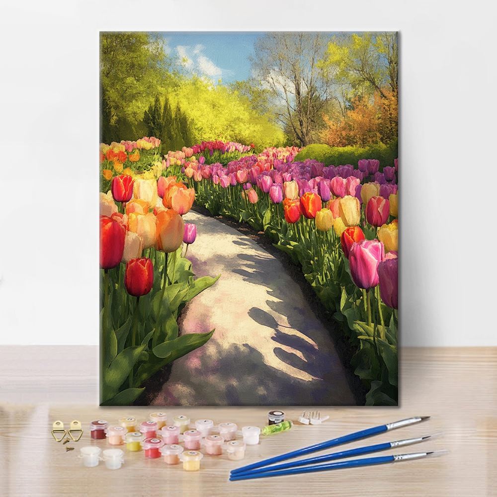 Tulpenweg – Malen nach Zahlen