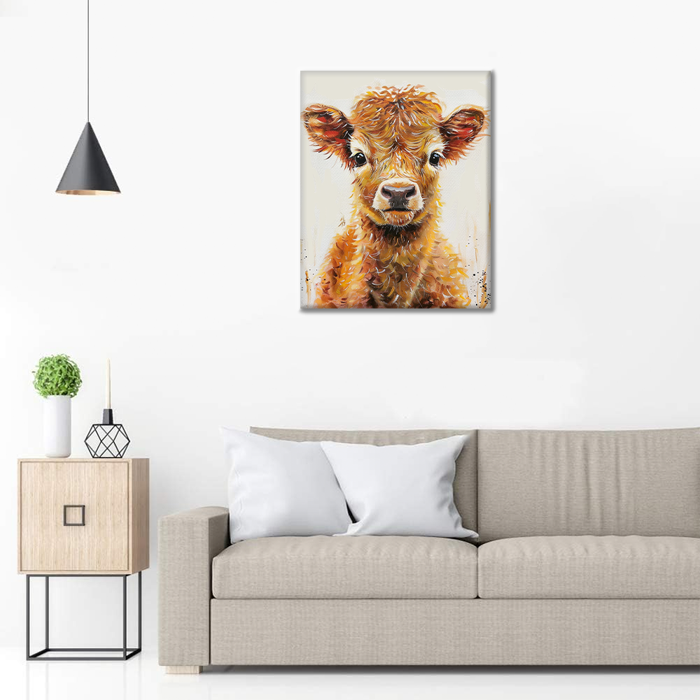 Kleines Kalb – Malen nach Zahlen