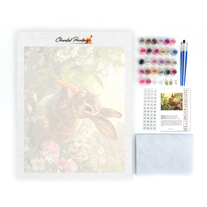 Süßer Hase – Malen nach Zahlen