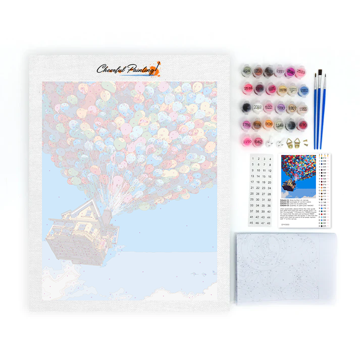 Bunter Ballon - Malen nach Zahlen