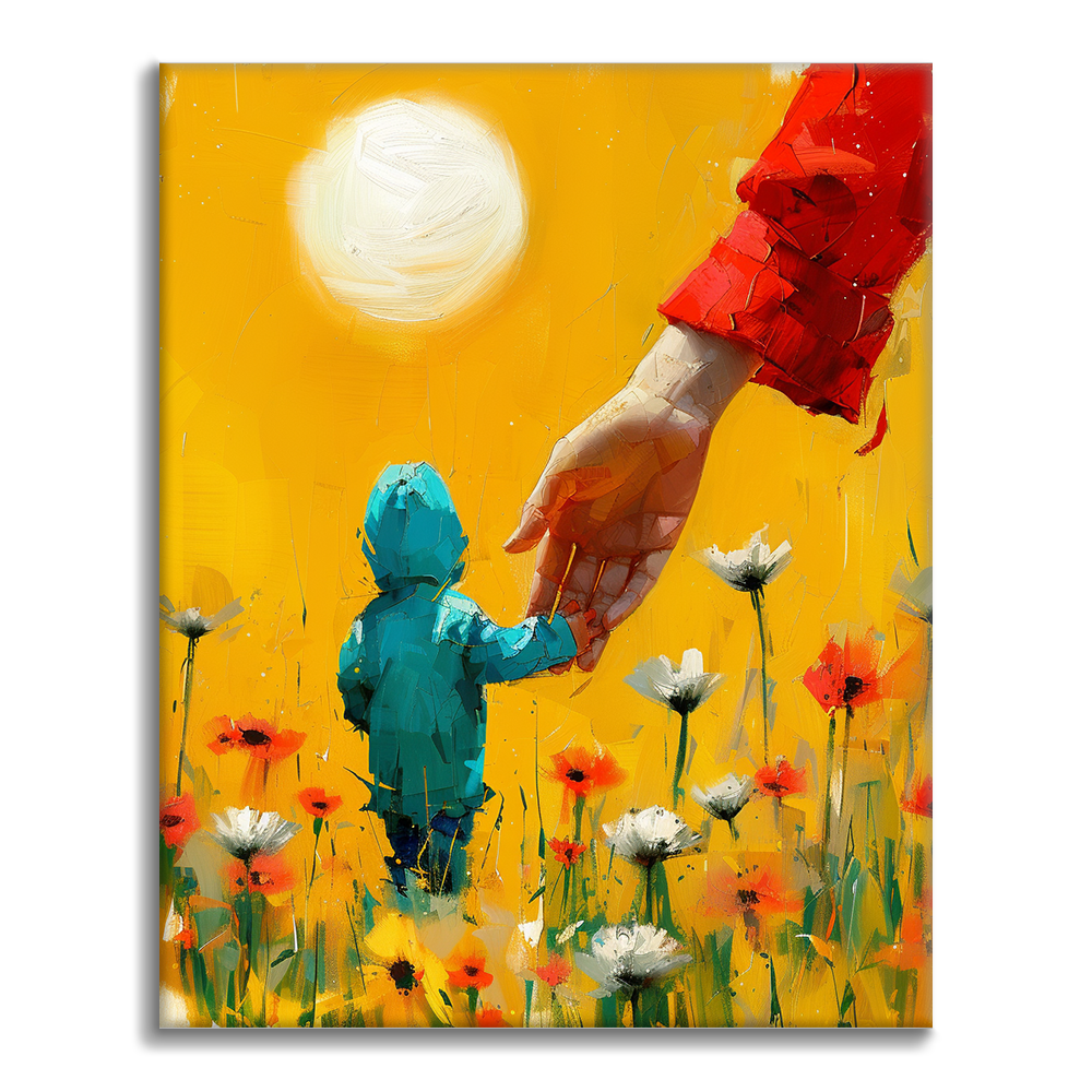 Die Liebe einer Mutter – Malen nach Zahlen