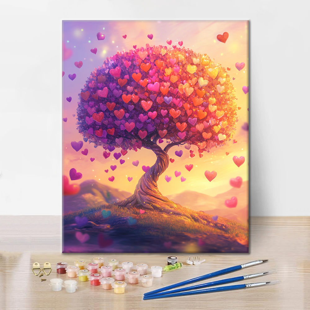 Baum der Liebe – Malen nach Zahlen