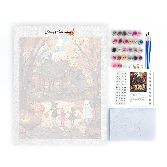 Halloween-Freude – Malen nach Zahlen