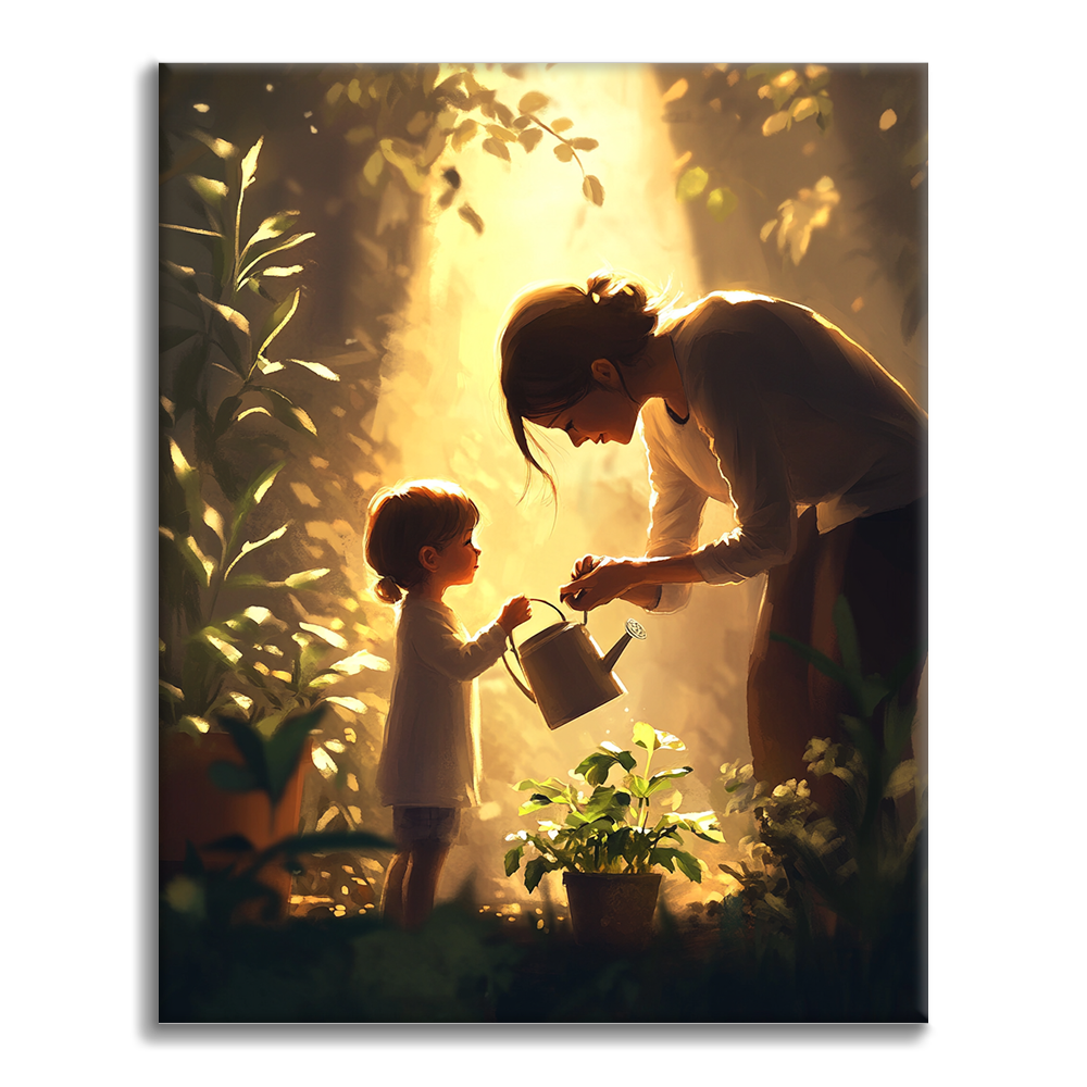 Liebe im Sonnenlicht – Malen nach Zahlen