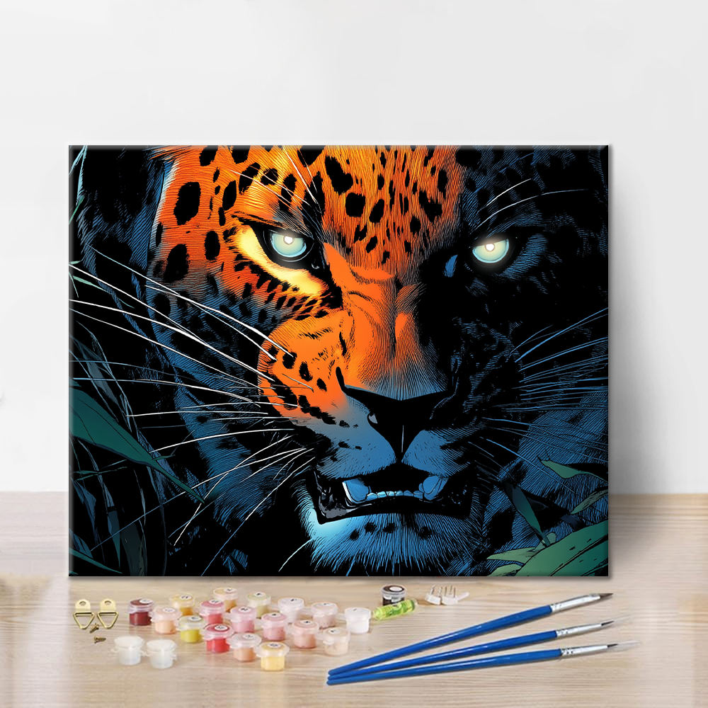 Leopard - Malen nach Zahlen