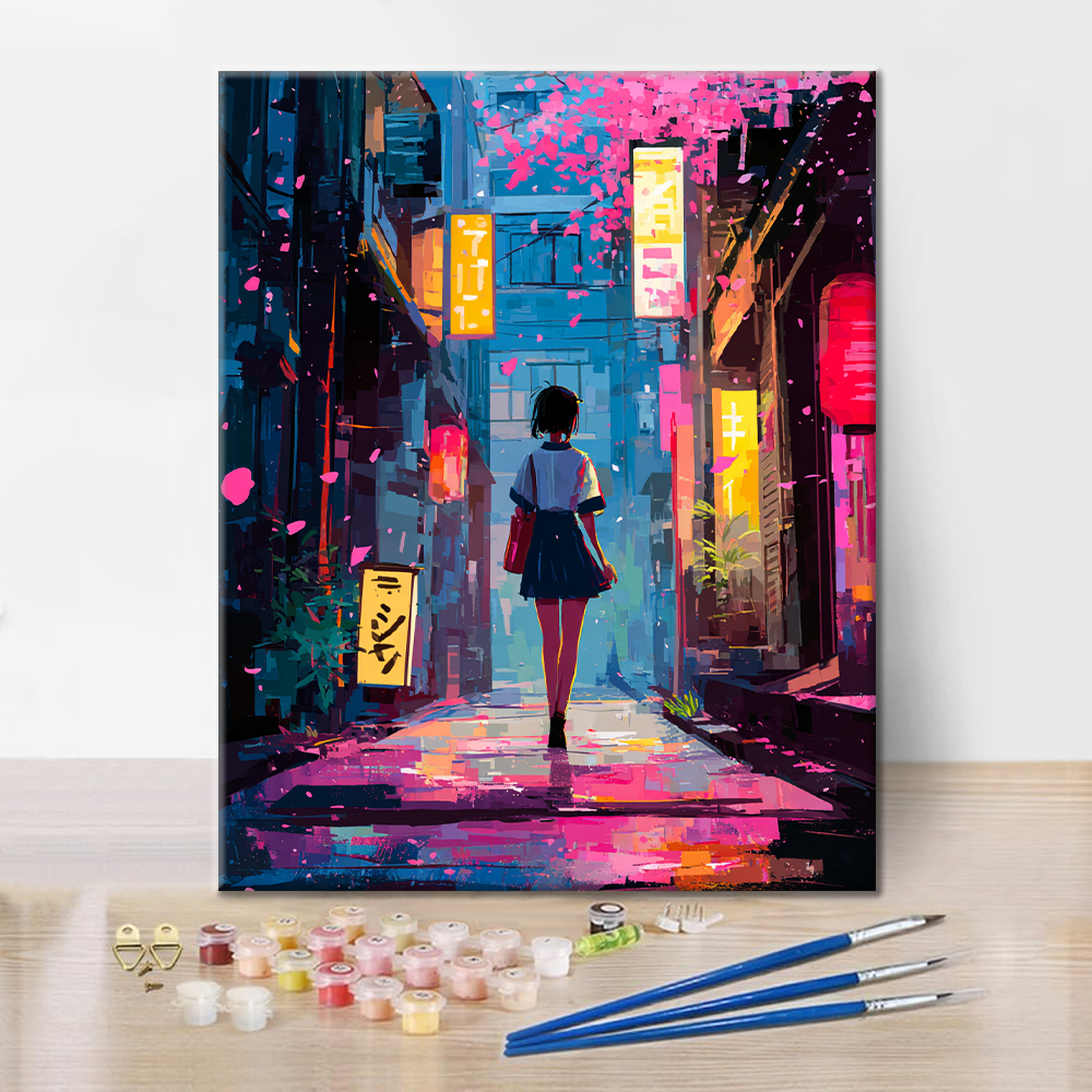Sakura Corner - Malen nach Zahlen