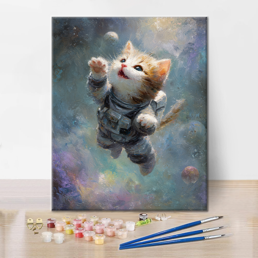 Space Kitty - Malen nach Zahlen