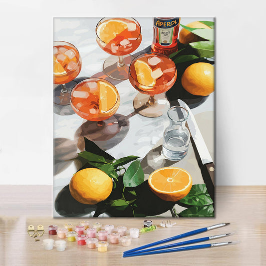 Sonne Getränke – Malen nach Zahlen