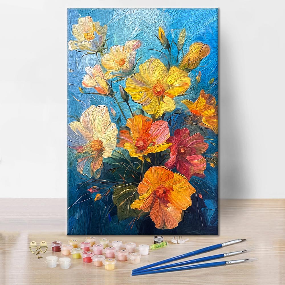 Herrliche Blumen - Malen nach Zahlen