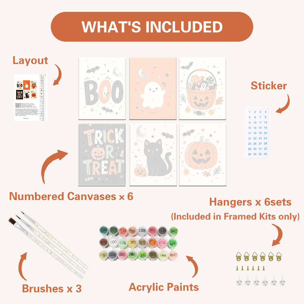Minimale Halloween-Grafiken