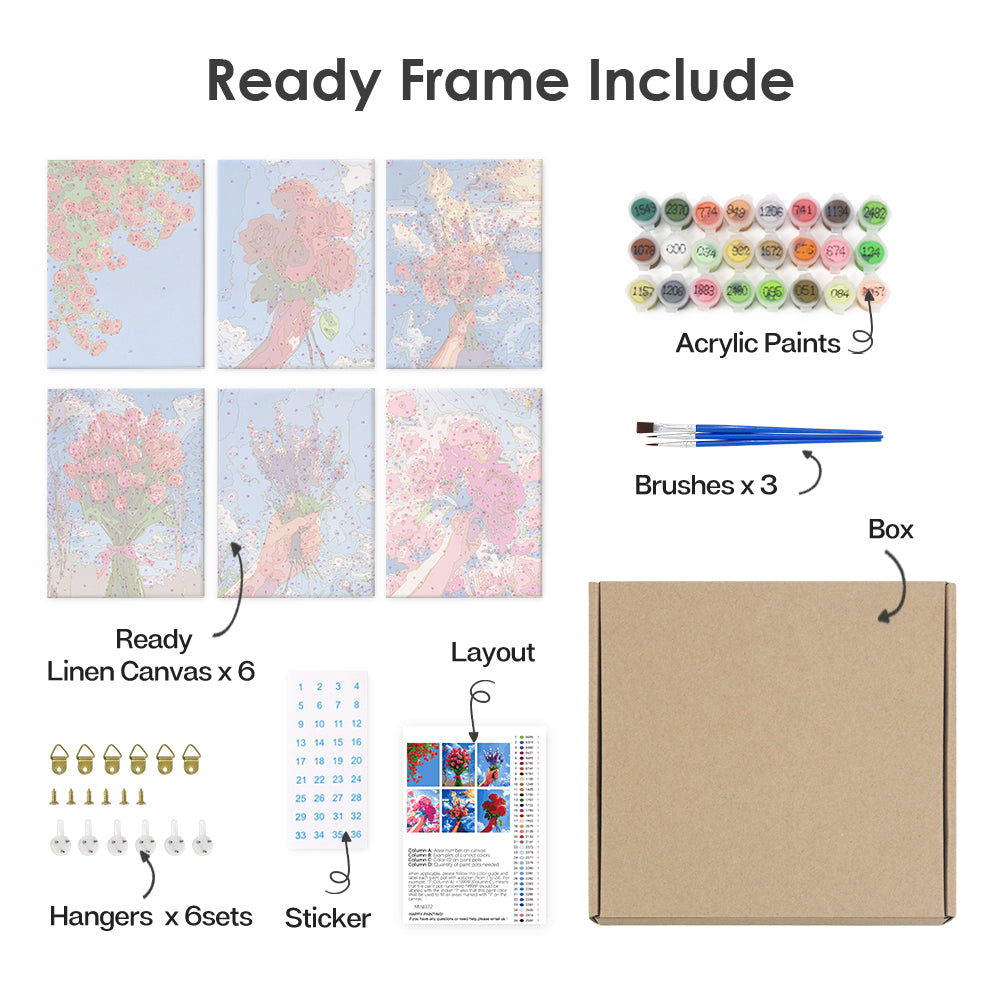 Blühender Himmel – Malen nach Zahlen