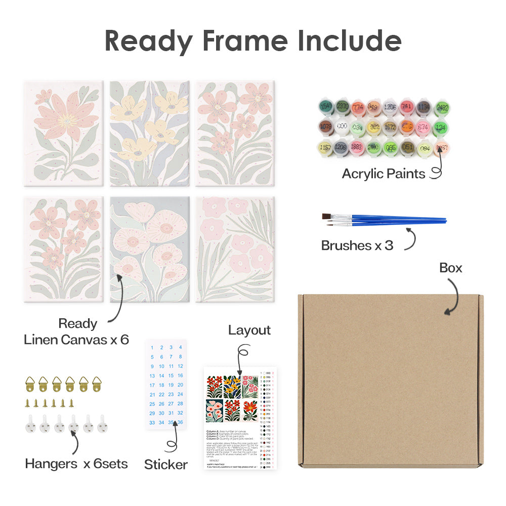 Botanische Laune – Malen nach Zahlen