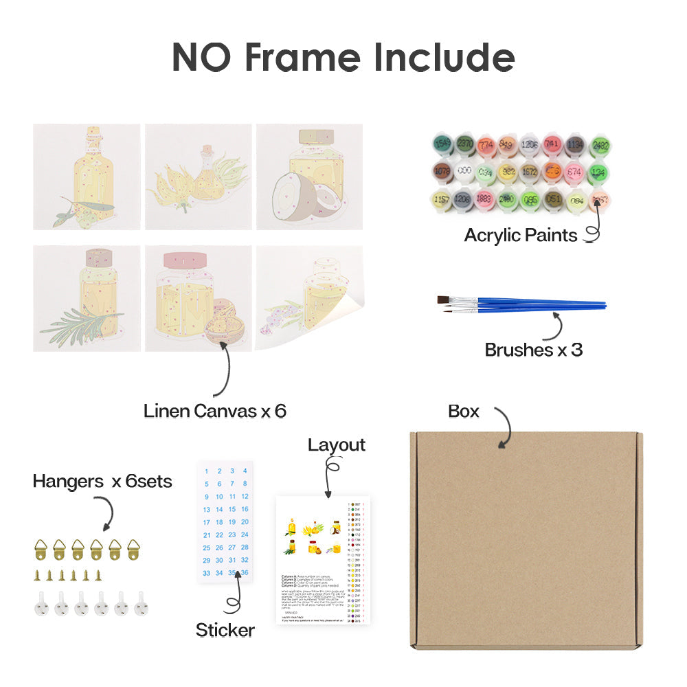 Sommernektar – Malen nach Zahlen