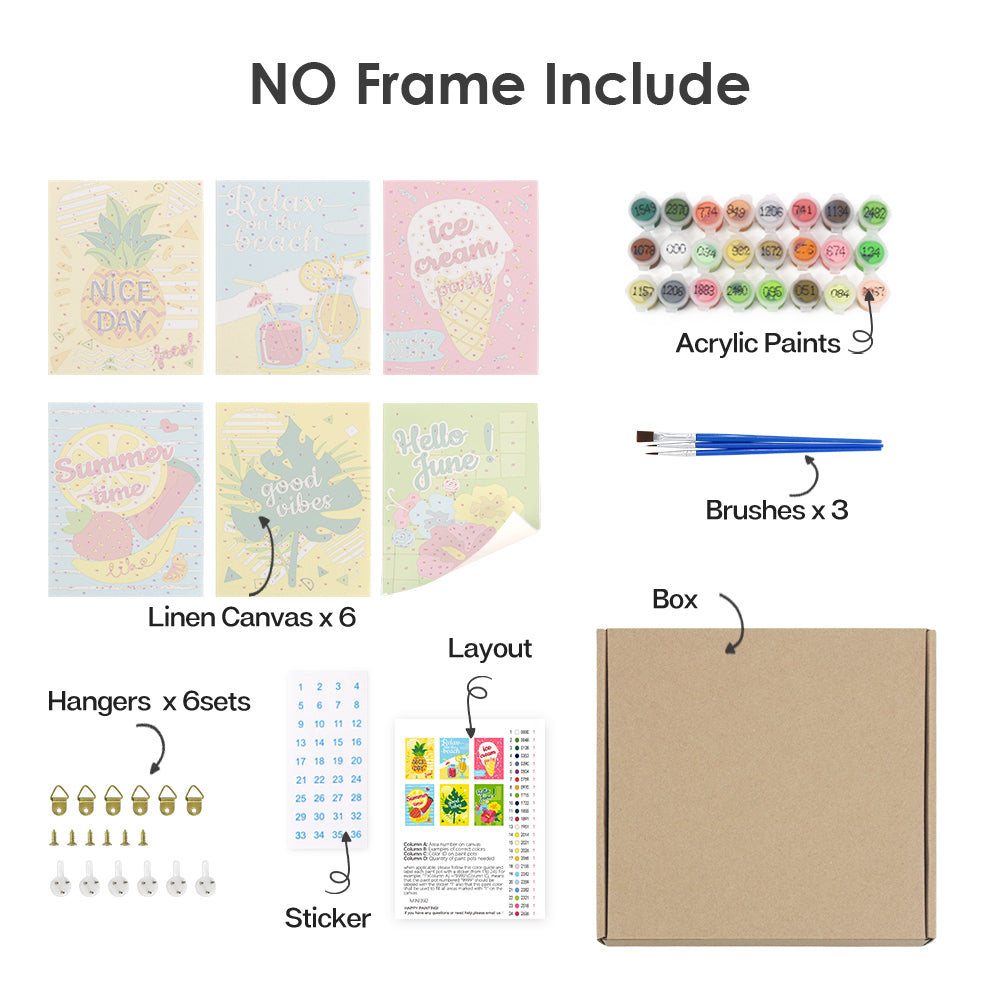 Süßer Sommer – Malen nach Zahlen