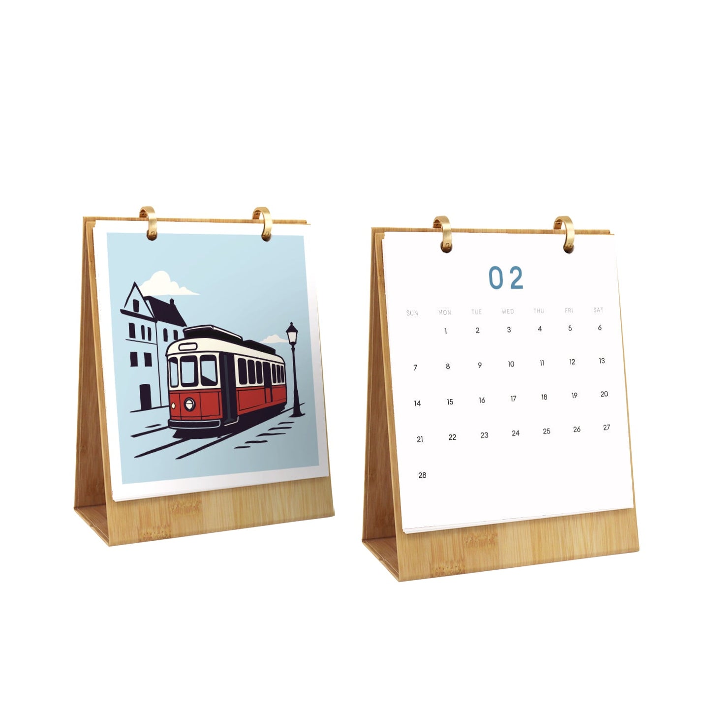 Vintage-Reise-Edition – 2027 Malen nach Zahlen Tischkalender