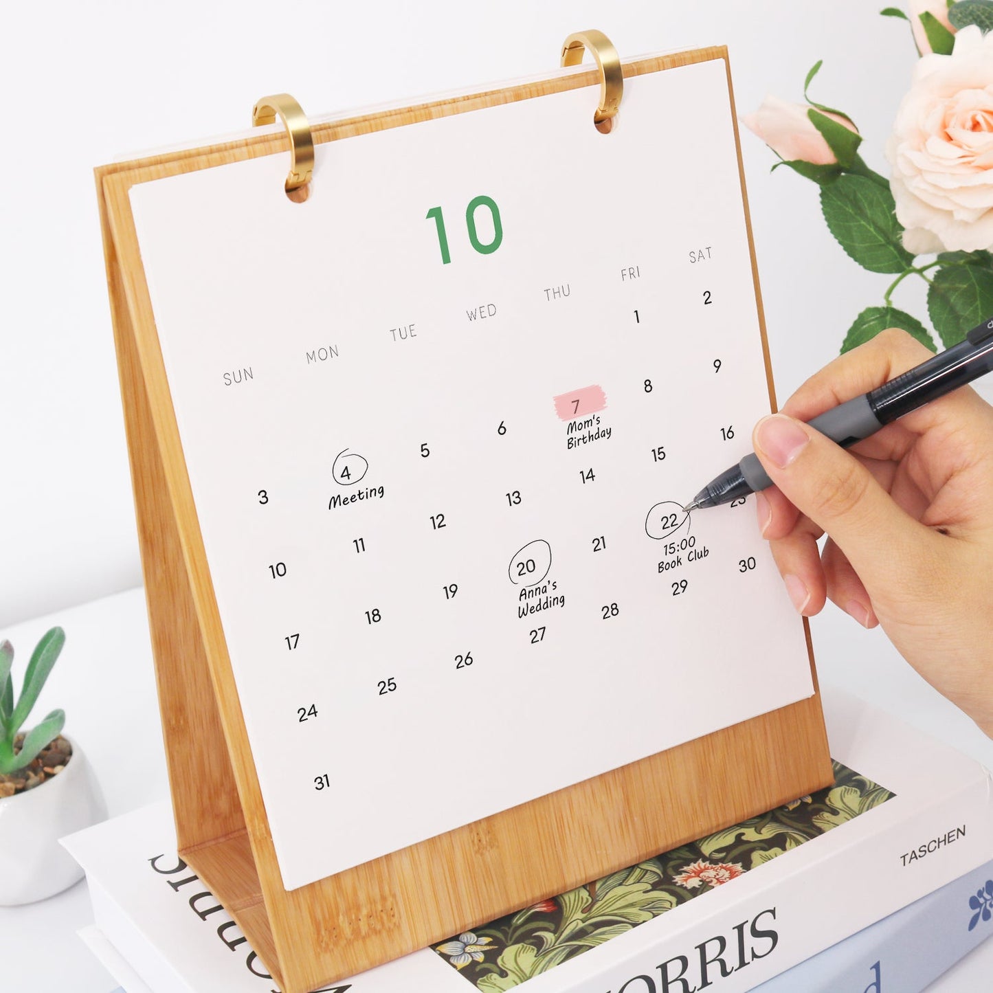 Pflanzen-Edition – 2027 Malen nach Zahlen Tischkalender