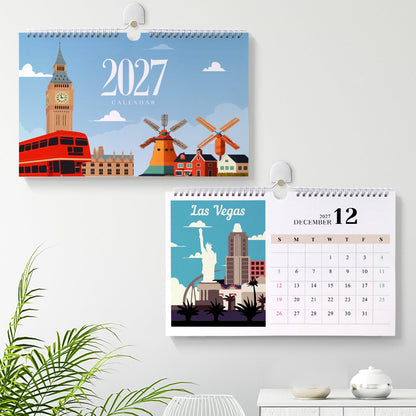 Famous Landmarks Edition – 2027 Malen nach Zahlen Tischkalender