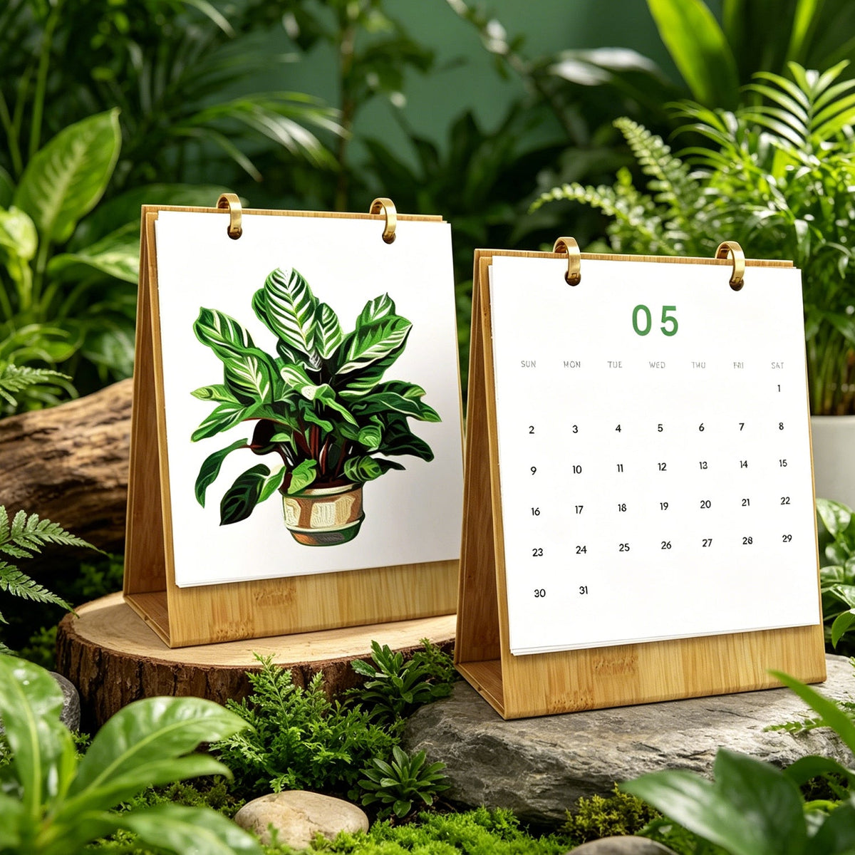 Pflanzen-Edition – 2027 Malen nach Zahlen Tischkalender
