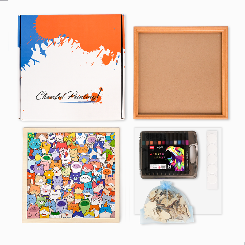 Shiba Inu - Ausmalpuzzle aus Holz