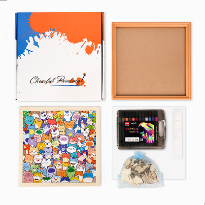 Kleine Dinos – Ausmalpuzzle aus Holz