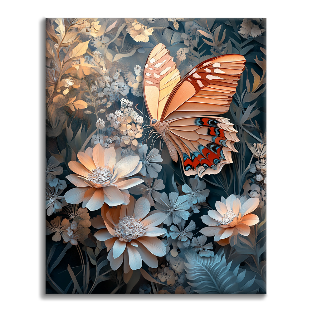 Honigschmetterling - Malen nach Zahlen