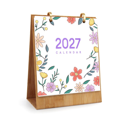 Blumen-Edition – 2027 Malen nach Zahlen Tischkalender