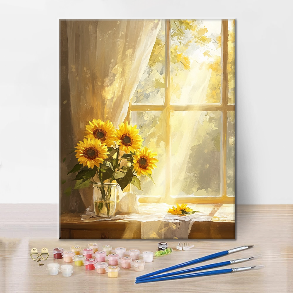 Sonnenblumen – Malen nach Zahlen