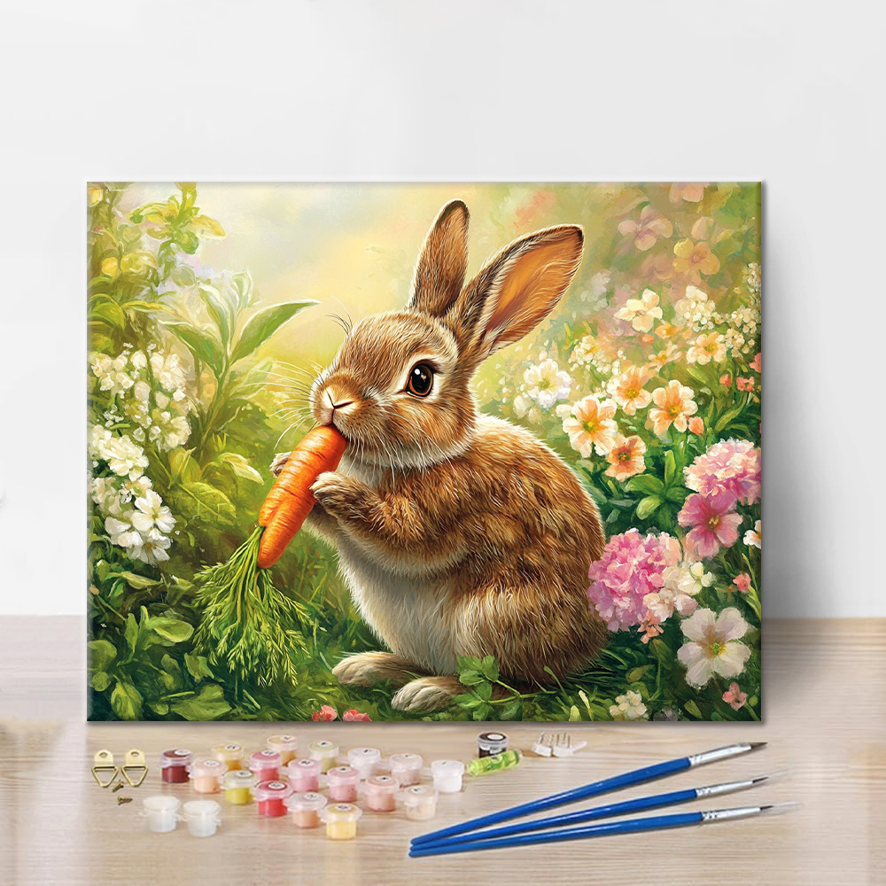 Süßer Hase – Malen nach Zahlen