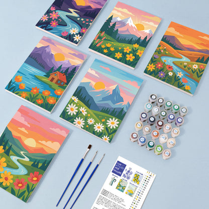 Berge und Blüten