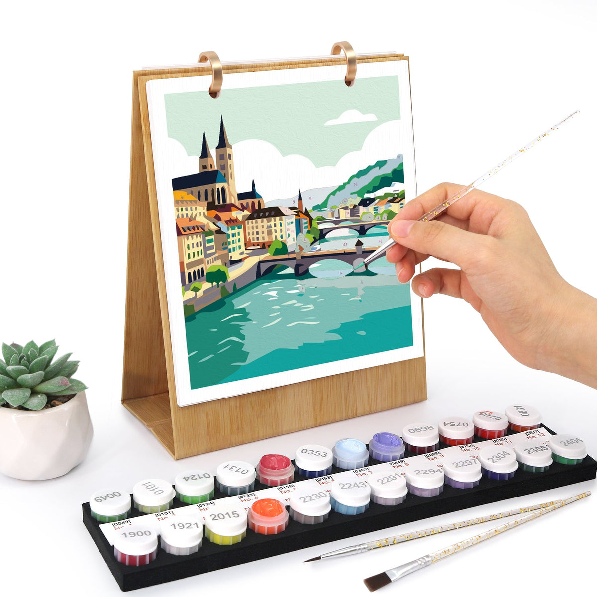 Reise-Edition – 2027 Malen nach Zahlen Tischkalender