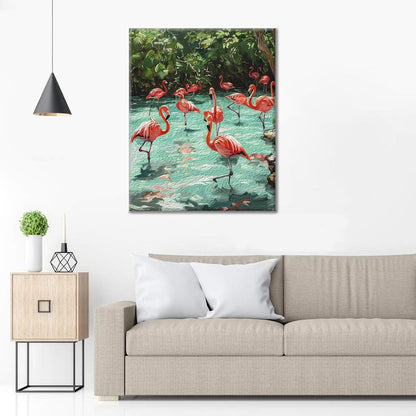 Flamingos – Malen nach Zahlen
