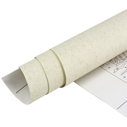 Braut unter Blumenschleier – Malen nach Zahlen