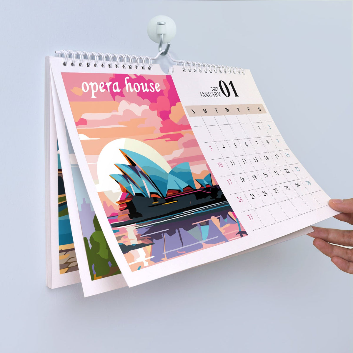 Famous Landmarks Edition – 2027 Malen nach Zahlen Tischkalender