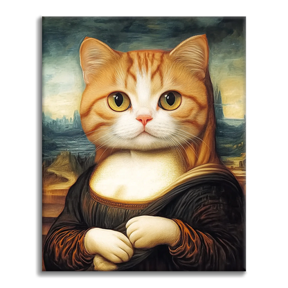 Mona Lisa Katze - Malen nach Zahlen