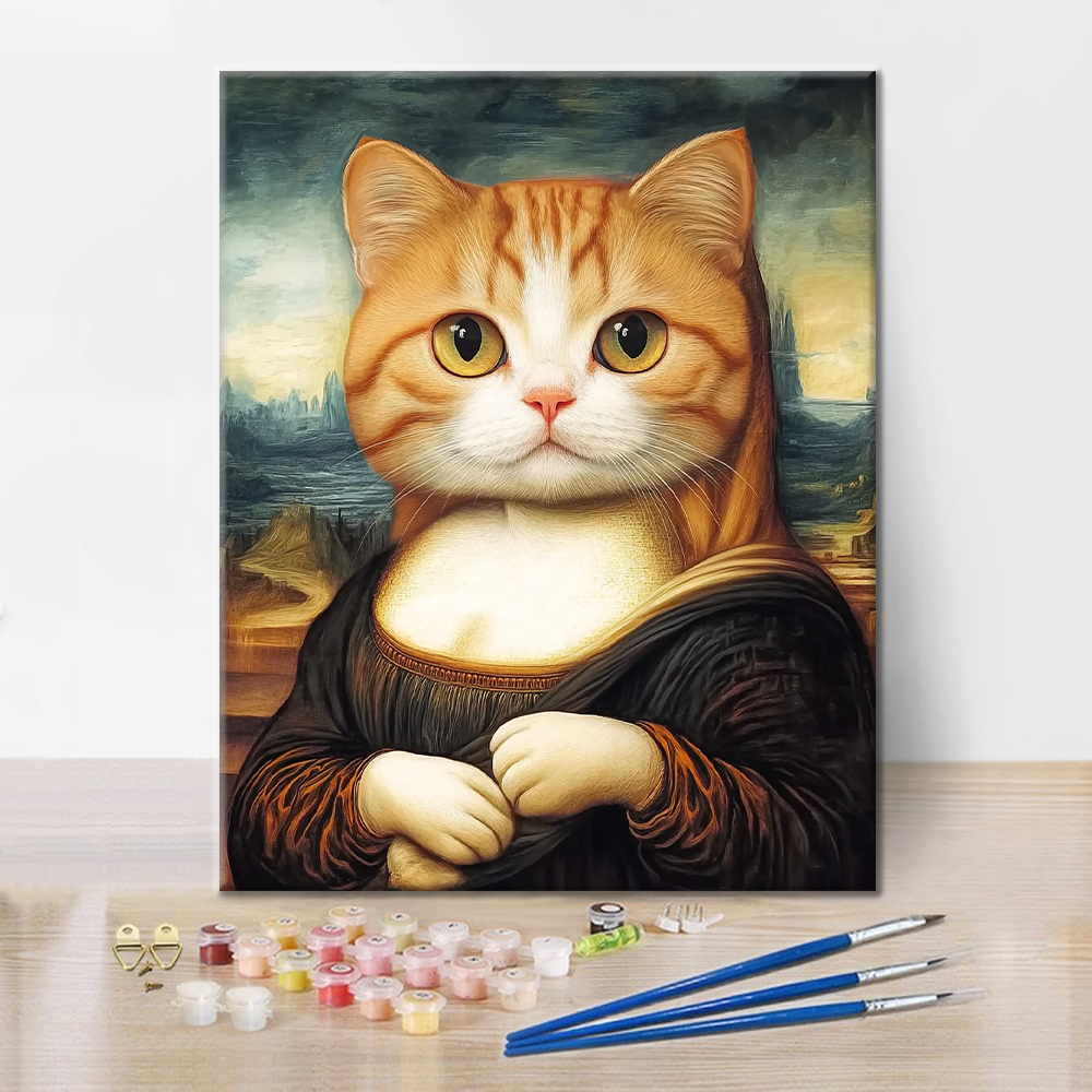 Mona Lisa Katze - Malen nach Zahlen