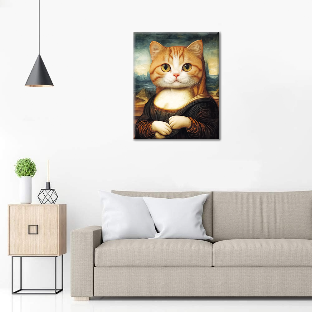 Mona Lisa Katze - Malen nach Zahlen