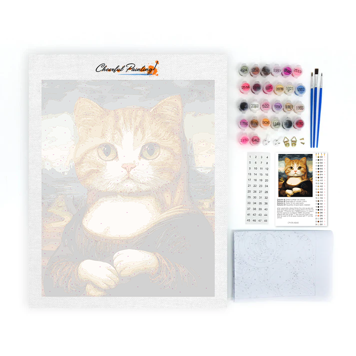 Mona Lisa Katze - Malen nach Zahlen