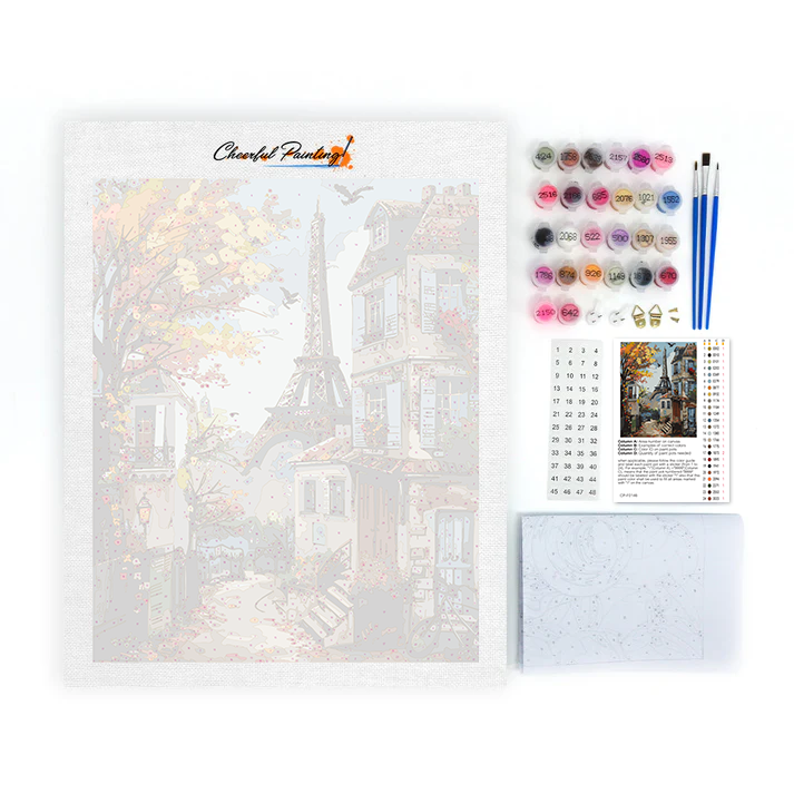 Paris im Herbst – Malen nach Zahlen
