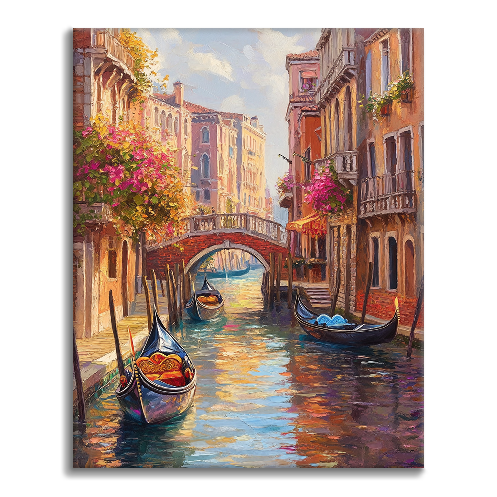Venezianische Kanäle - Malen nach Zahlen