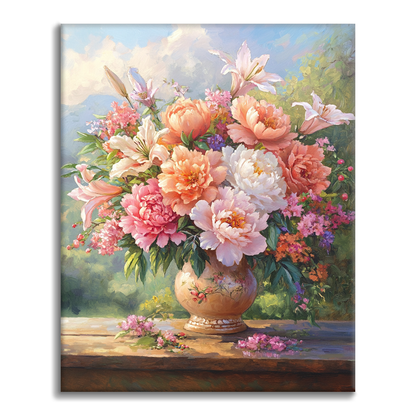 Zeitlose Blüte – Malen nach Zahlen