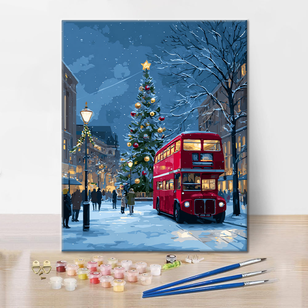 Weihnachtsfahrt – Malen nach Zahlen