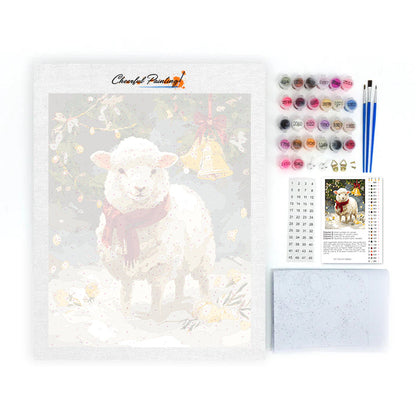 Winterlamm – Malen nach Zahlen