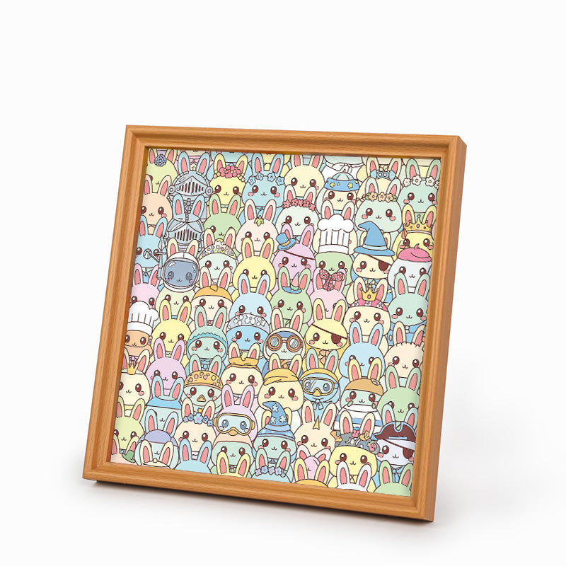 Hase – Ausmalpuzzle aus Holz