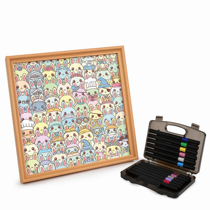 Hase – Ausmalpuzzle aus Holz