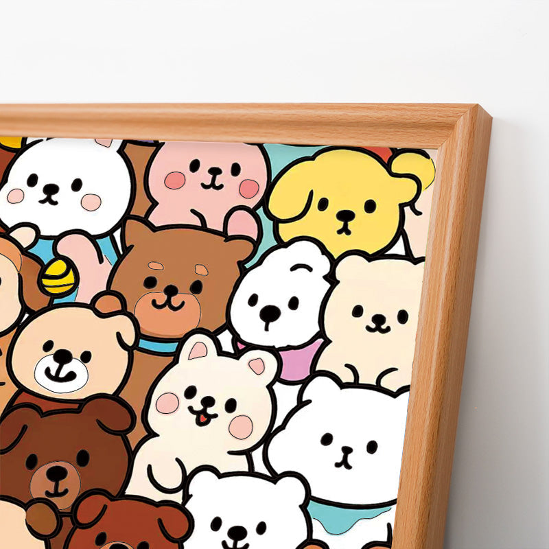 Waldfreunde – Holz-Malpuzzle