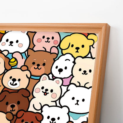 Waldfreunde – Holz-Malpuzzle