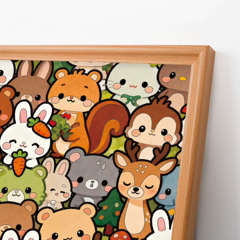 Waldtruppe – Holz-Malpuzzle