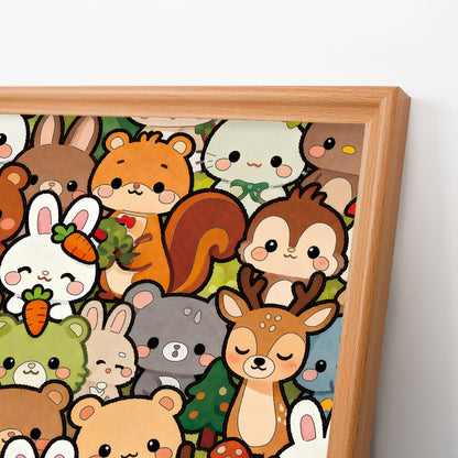 Waldtruppe – Holz-Malpuzzle